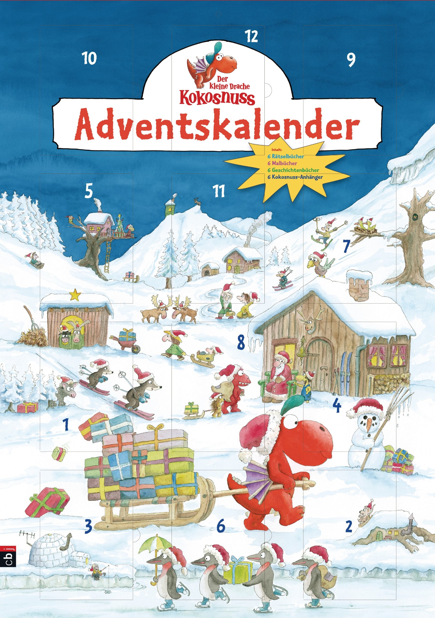 Der kleine Drache Kokosnuss Adventskalender: Weihnachtsdorf (Weihnachten mit dem kleinen Drachen Kokosnuss, Band 6) Leisure, Home & Garden