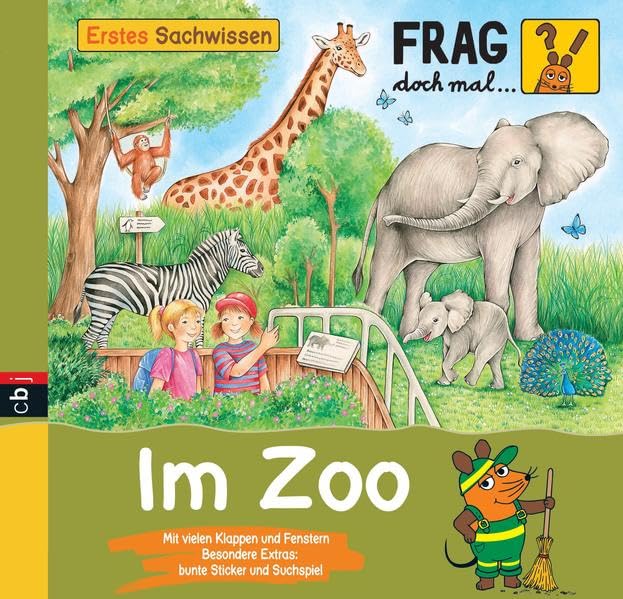 Frag doch mal ... die Maus - Erstes Sachwissen - Im Zoo: Mit vielen Klappen und Fenstern. Besonders Extra: bunte Sticker und Suchspiel Leisure, Home & Garden