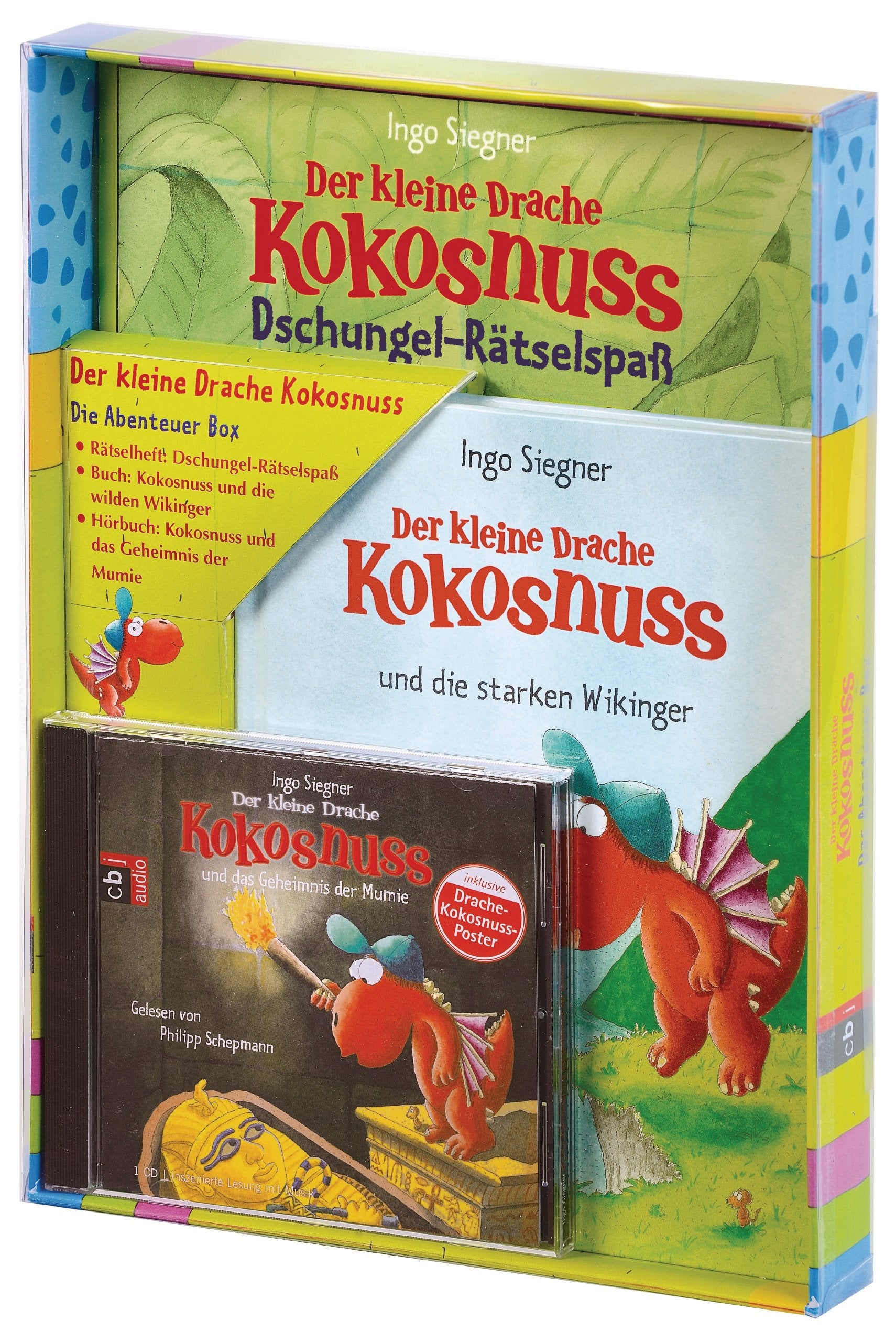 Der kleine Drache Kokosnuss - Das Abenteuer-Box-Set: Der kleine Drache Kokosnuss und die starken Wikinger; Der kleine Drache Kokosnuss - Dschungel-Rätselspaß (Spiel- und Beschäftigungsspaß, Band 3) Novels & Short Stories