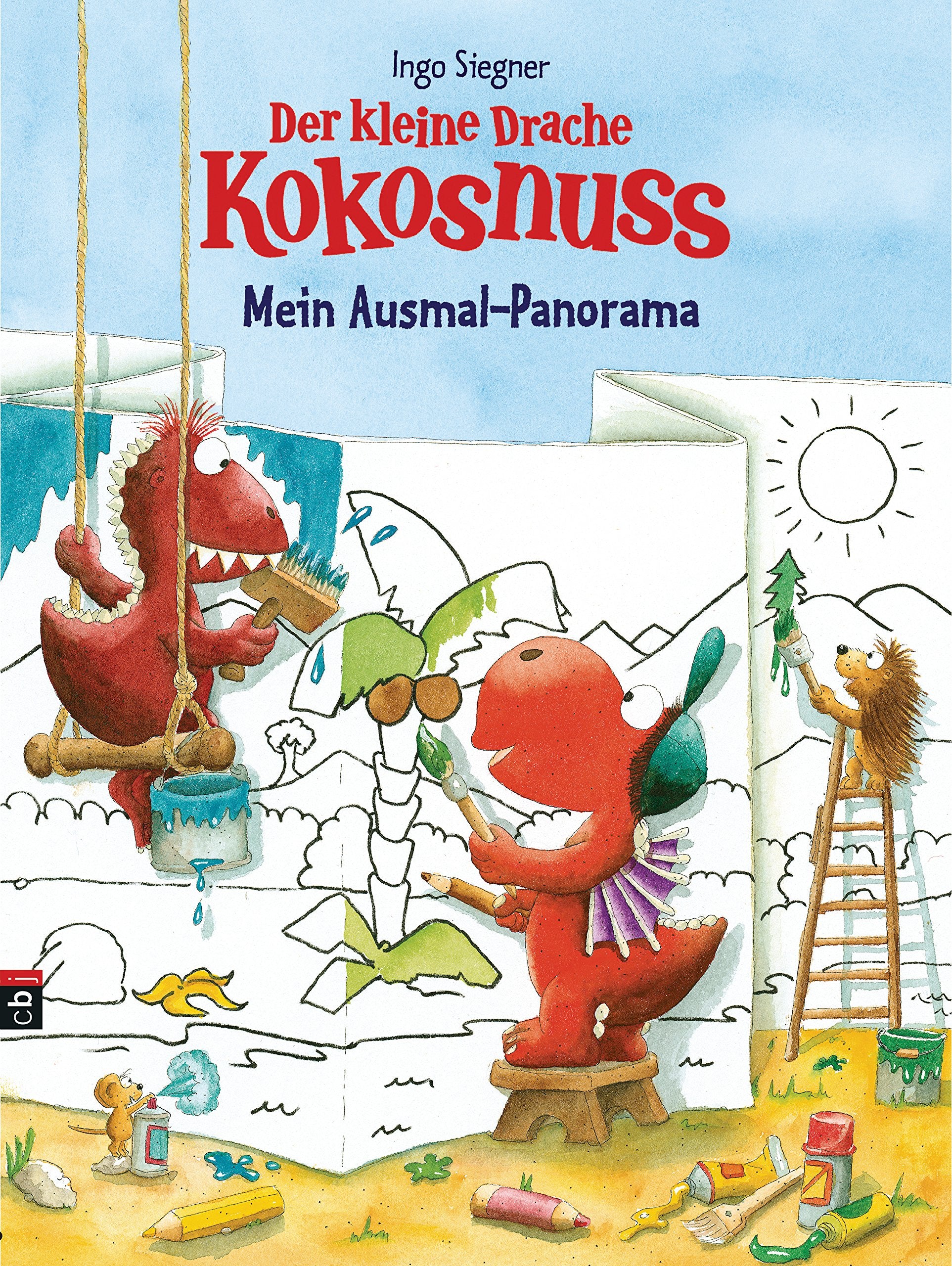 Der kleine Drache Kokosnuss - Mein Ausmal-Panorama: Originalausgabe (Lustige Malbücher) Hobbies & Crafts