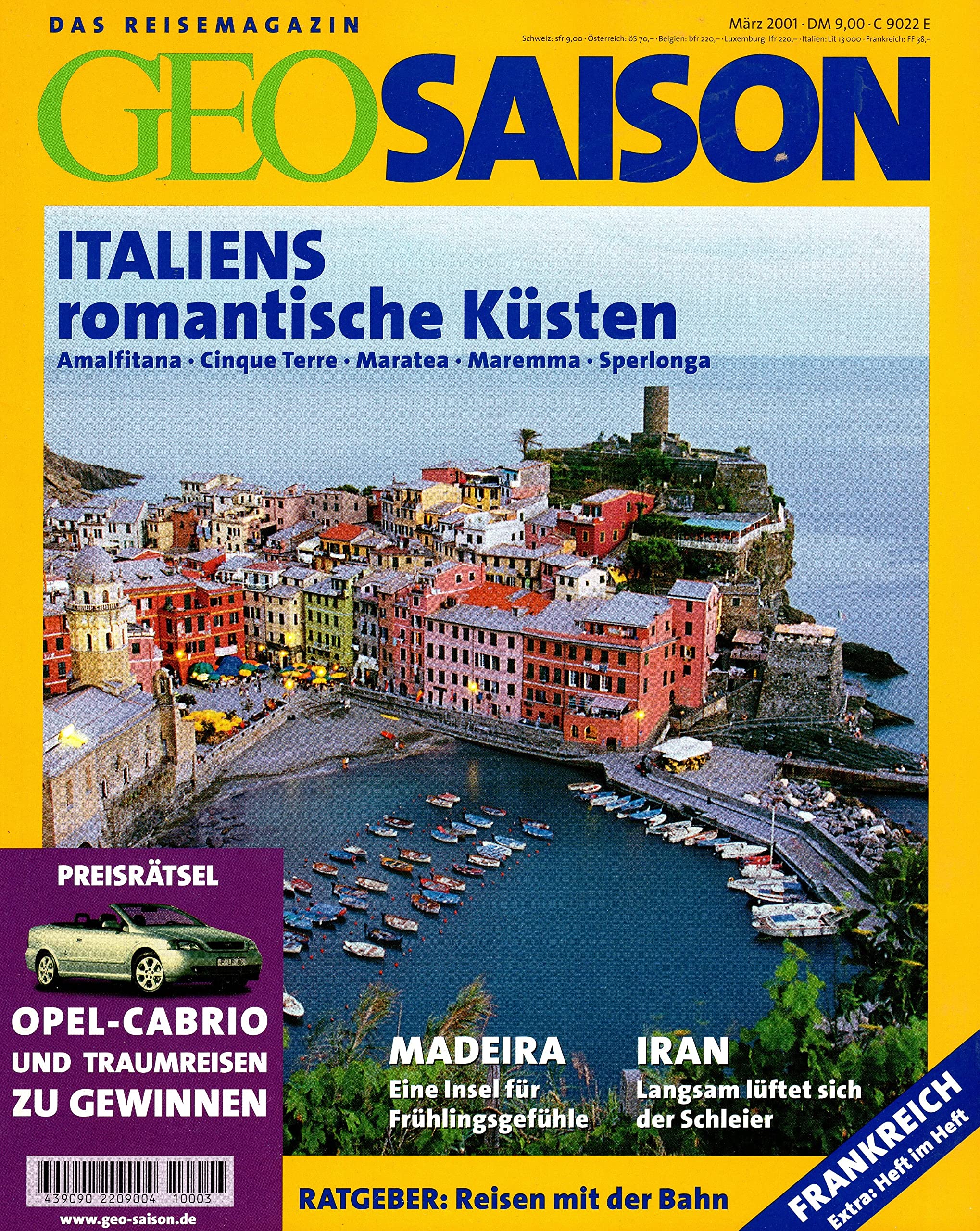 Geo Saison, 3/2001: Italiens romantische Küsten Leisure, Home & Garden