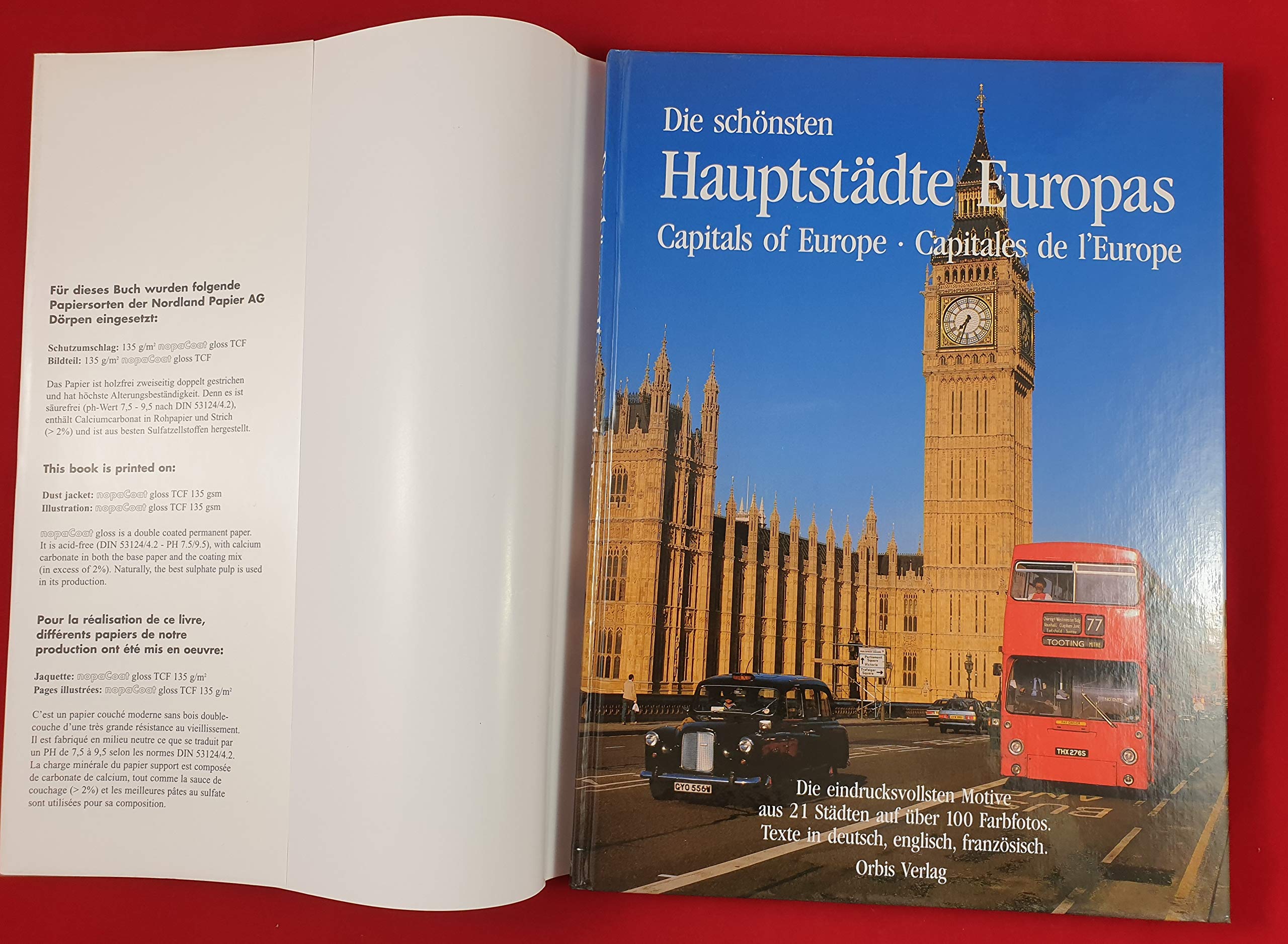 Die schönsten Hauptstädte Europas. Text in Deutsch, Englisch, Französisch Architecture