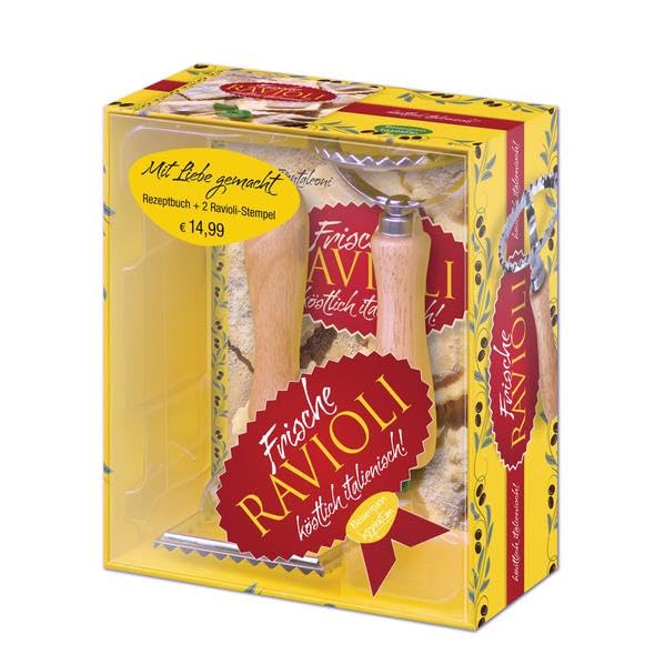 Frische Ravioli - köstlich italienisch-Set: Buch mit 2 Teigausstechern Leisure, Home & Garden