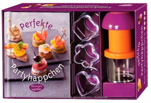 Perfekte Partyhäppchen-Set: Buch mit Ausstanzer und vier Ausstanzformen Leisure, Home & Garden