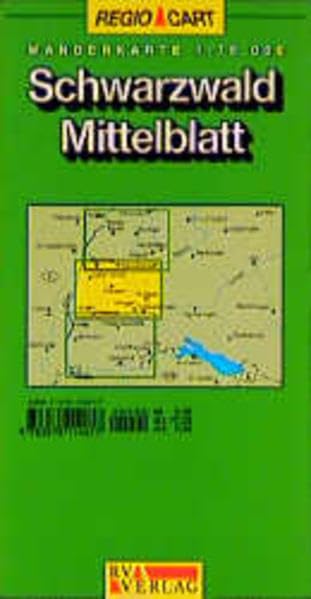 Wanderkarte 1:75000 Schwarzwald, Mittelblatt: mit den Wegemarkierungen des Schwarzwald-Vereins und Hinweisen auf Ausflugsziele, Natursehenswürdigkeiten und Freizeiteinrichtungen Maps & Plans