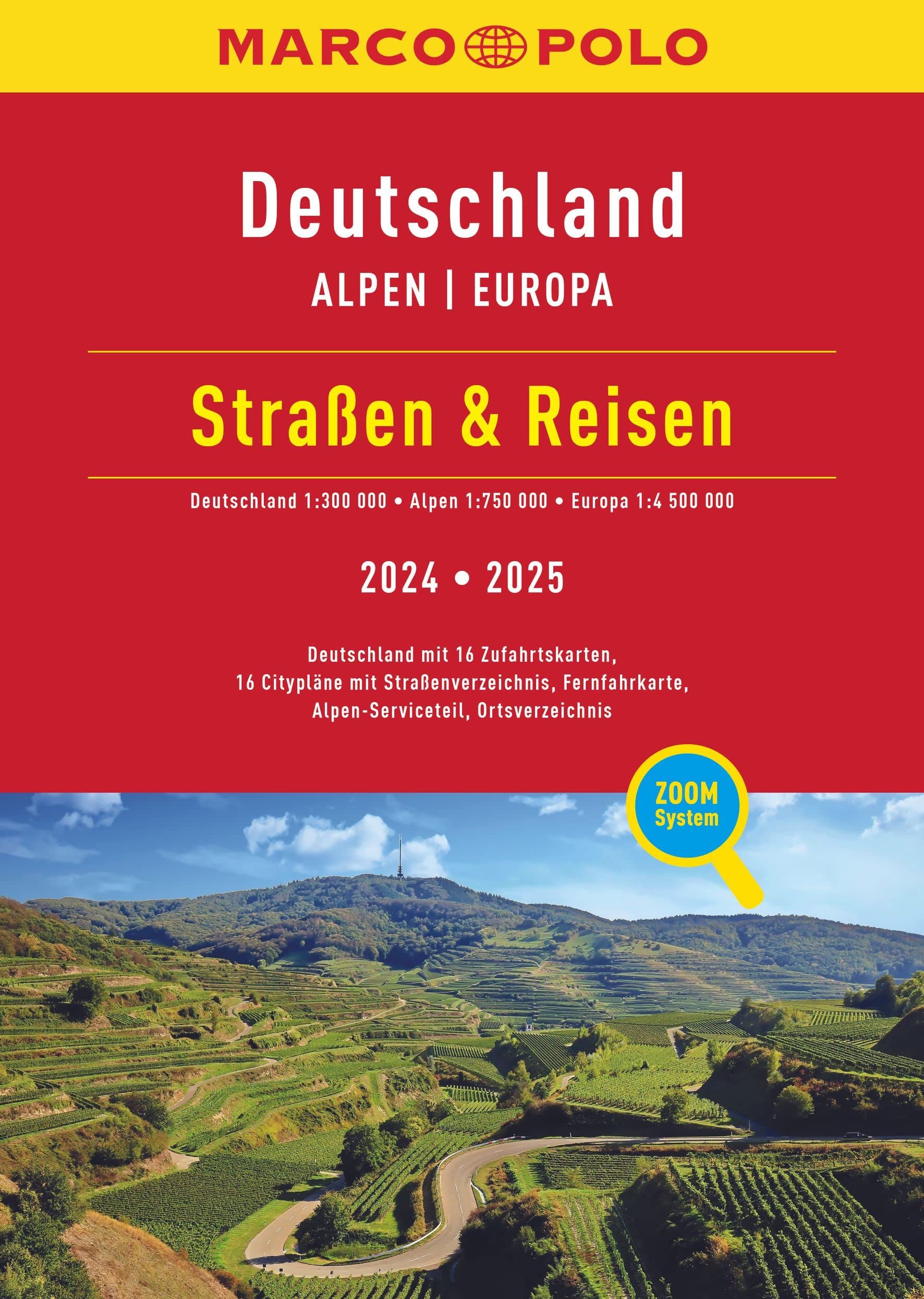 MARCO POLO Straßen & Reisen 2024/2025 Deutschland 1:300.000: Alpen 1:750.000, Europa 1:4,5 Mio. book