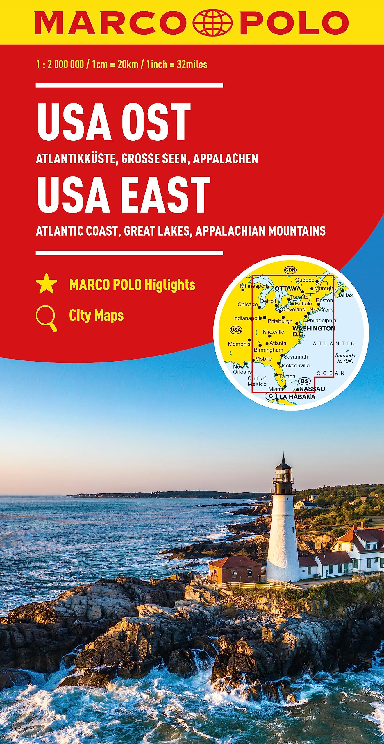 MARCO POLO Kontinentalkarte USA Ost 1:2 Mio. book