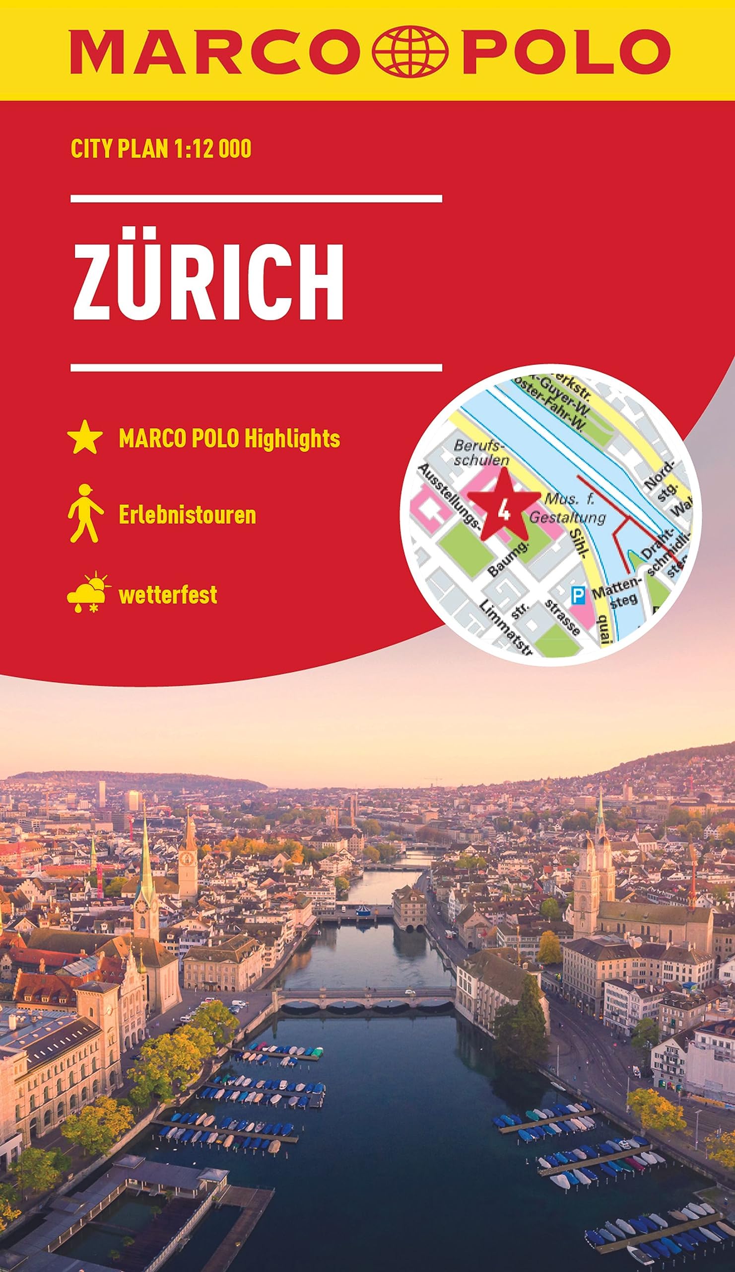 MARCO POLO Cityplan Zürich 1:12.000 Leisure, Home & Garden