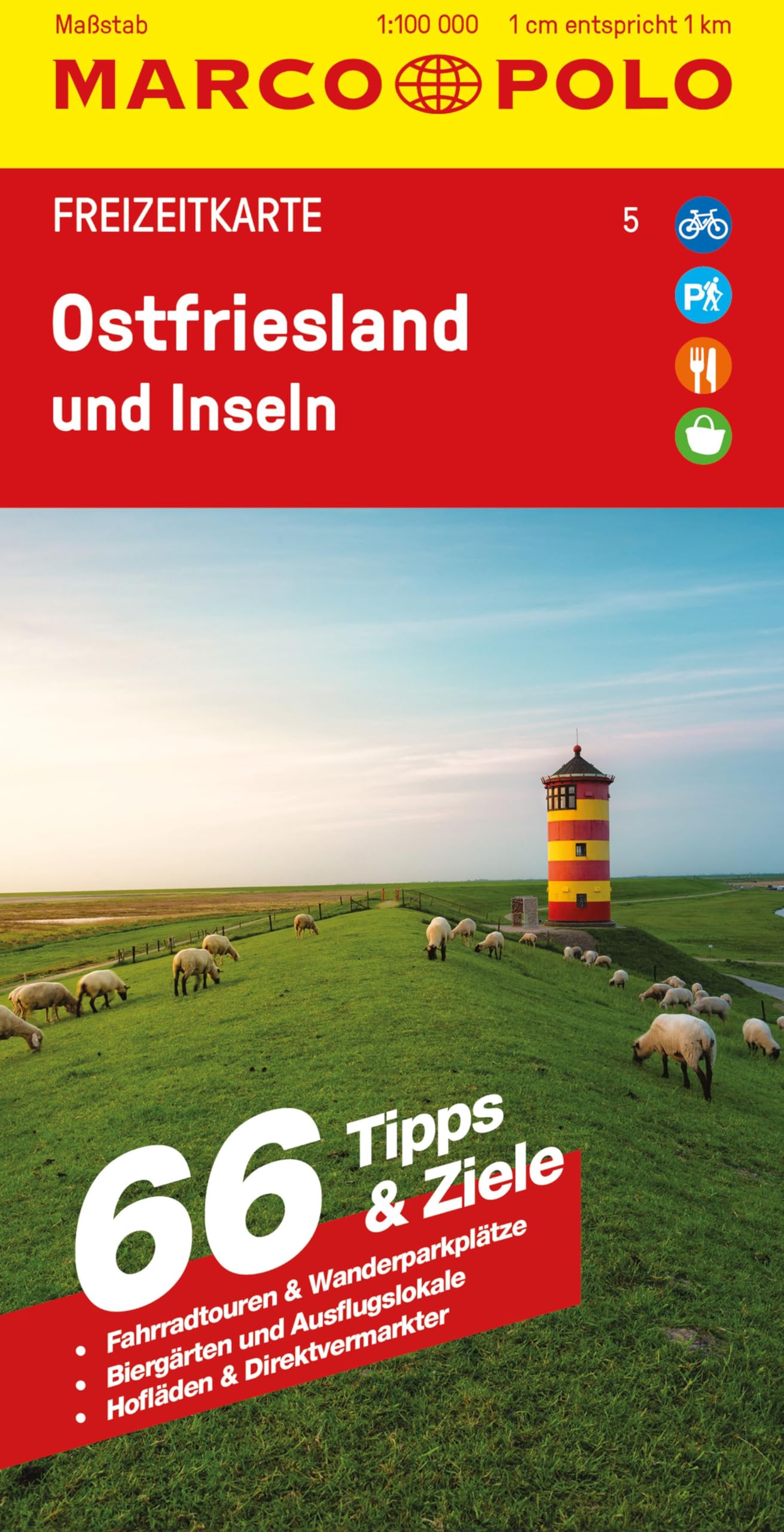 MARCO POLO Freizeitkarte 5 Ostfriesland und Inseln 1:100.000 Leisure, Home & Garden