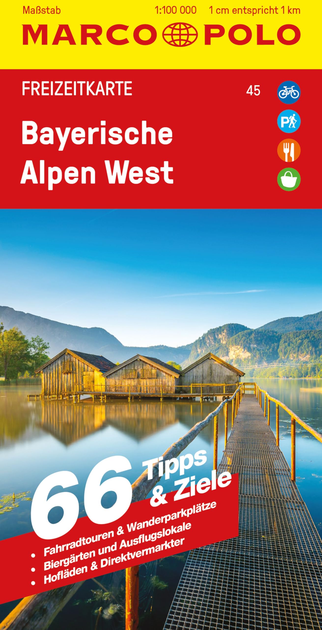 MARCO POLO Freizeitkarte 45 Bayerische Alpen West 1:100.000 Leisure, Home & Garden