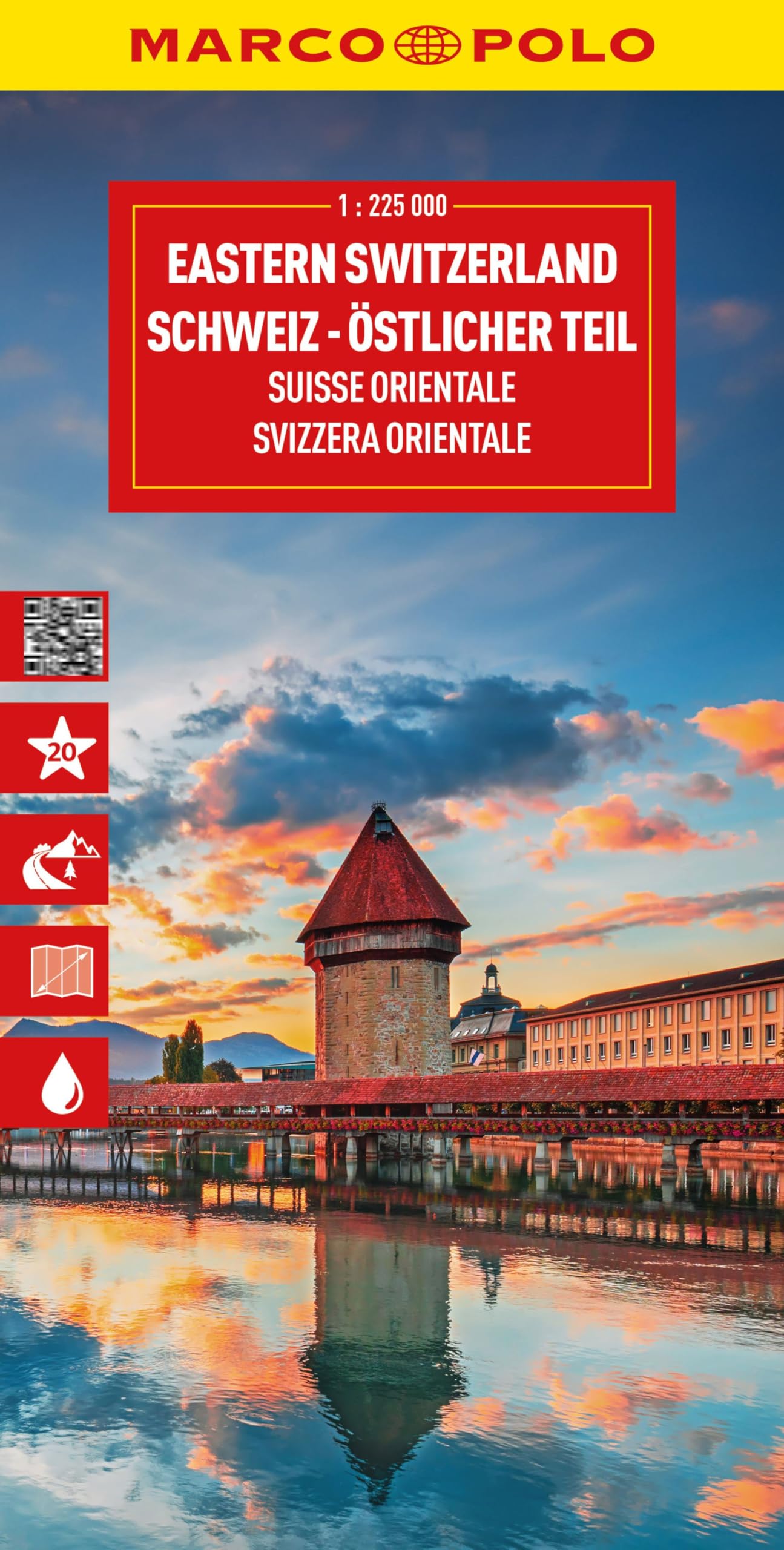 MARCO POLO Reisekarte Schweiz 02 Östlicher Teil 1:225.000 Leisure, Home & Garden
