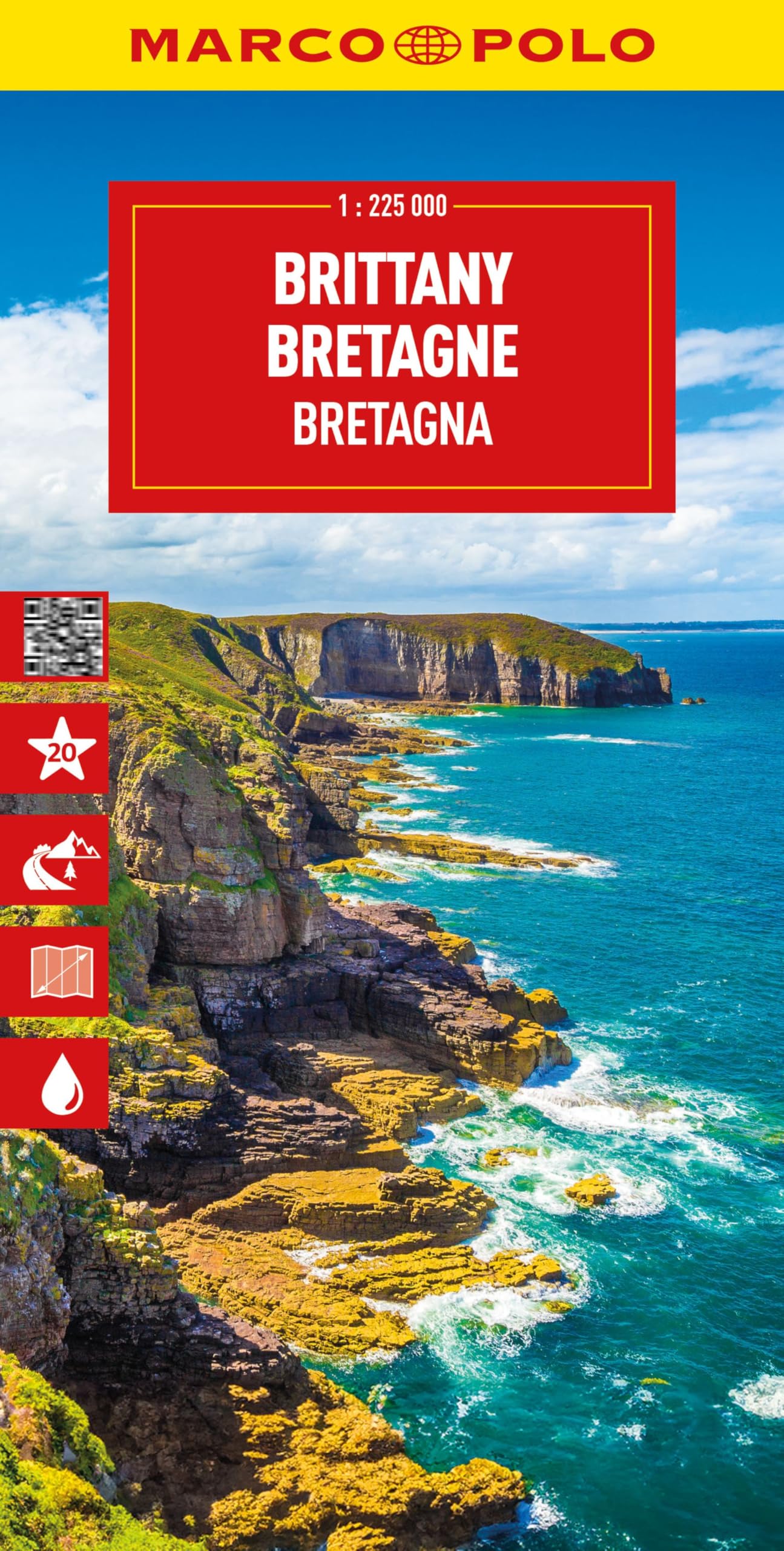MARCO POLO Reisekarte Bretagne 1:225.000: Straßenkarte und Autokarte mit sehenswerten Strecken, Highlights und digitaler Erweiterung Leisure, Home & Garden