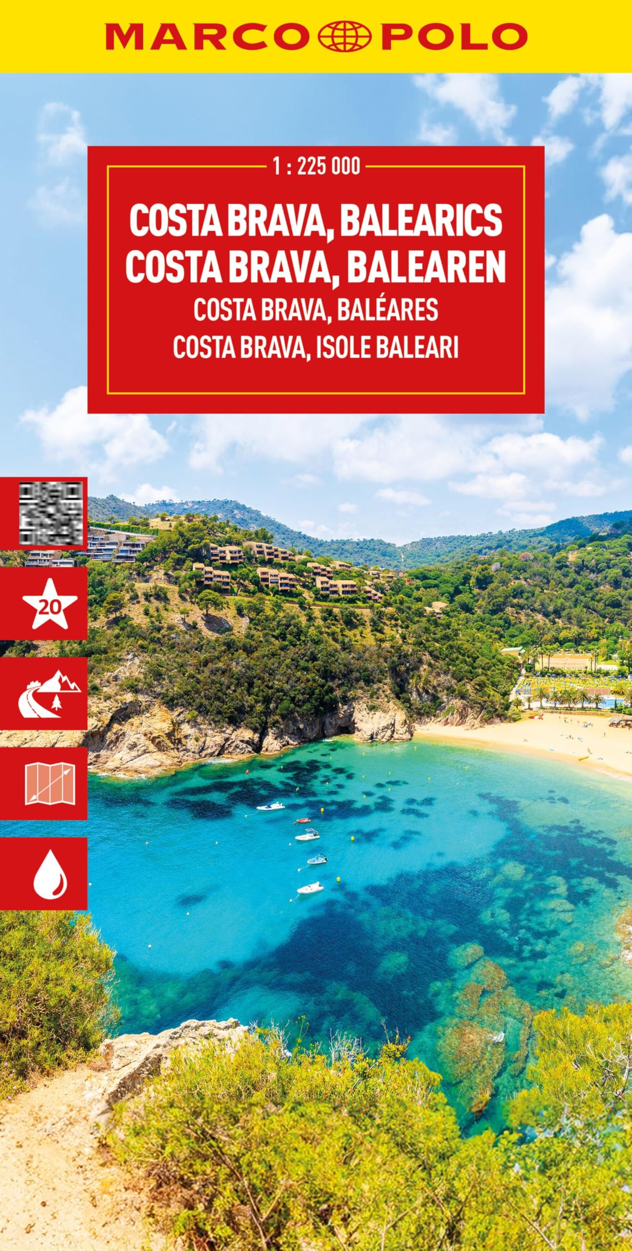 MARCO POLO Reisekarte Costa Brava, Balearen 1:225.000 book