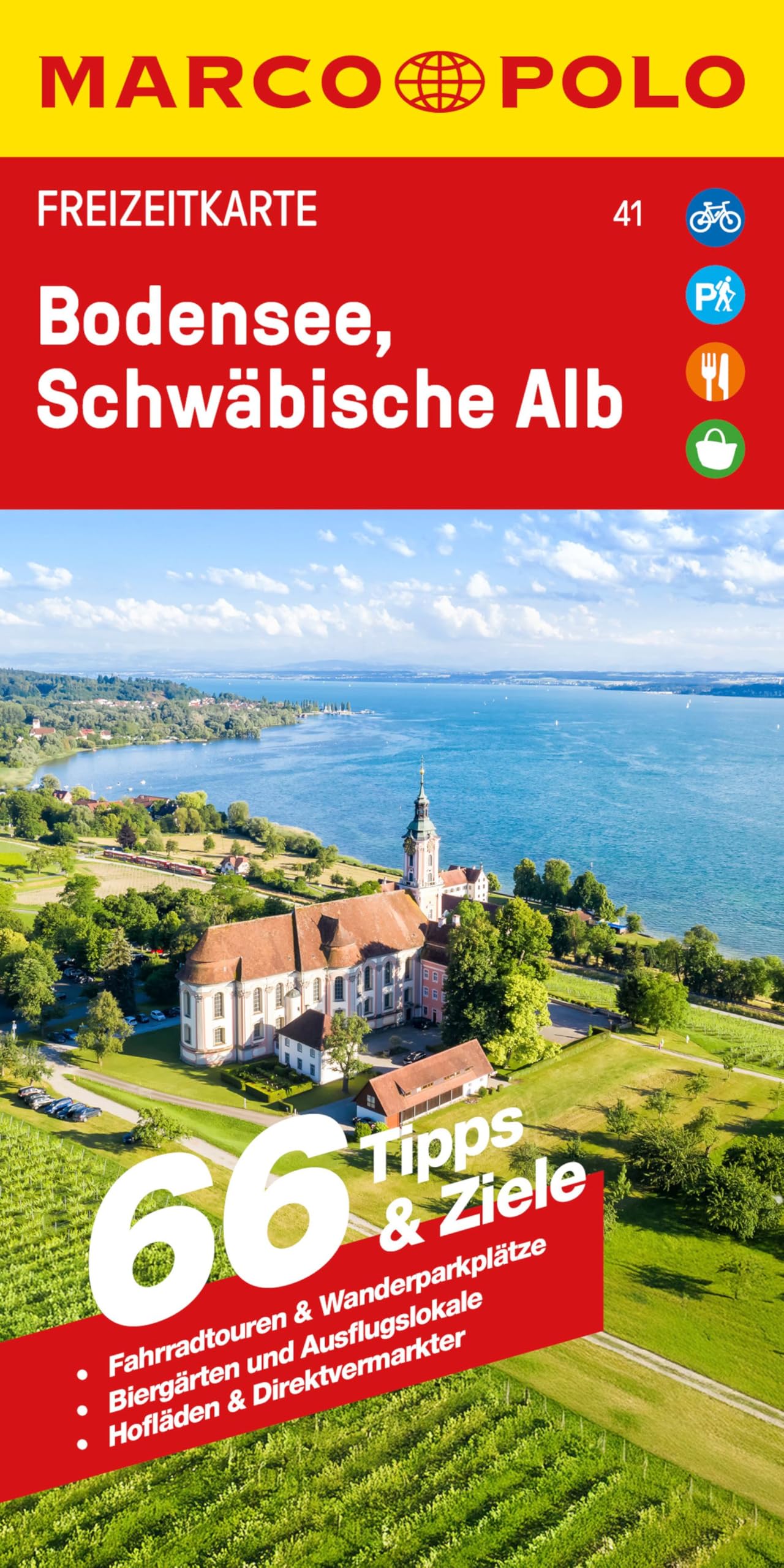 MARCO POLO Freizeitkarte 41 Bodensee, Schwäbische Alb 1:100.000 Leisure, Home & Garden