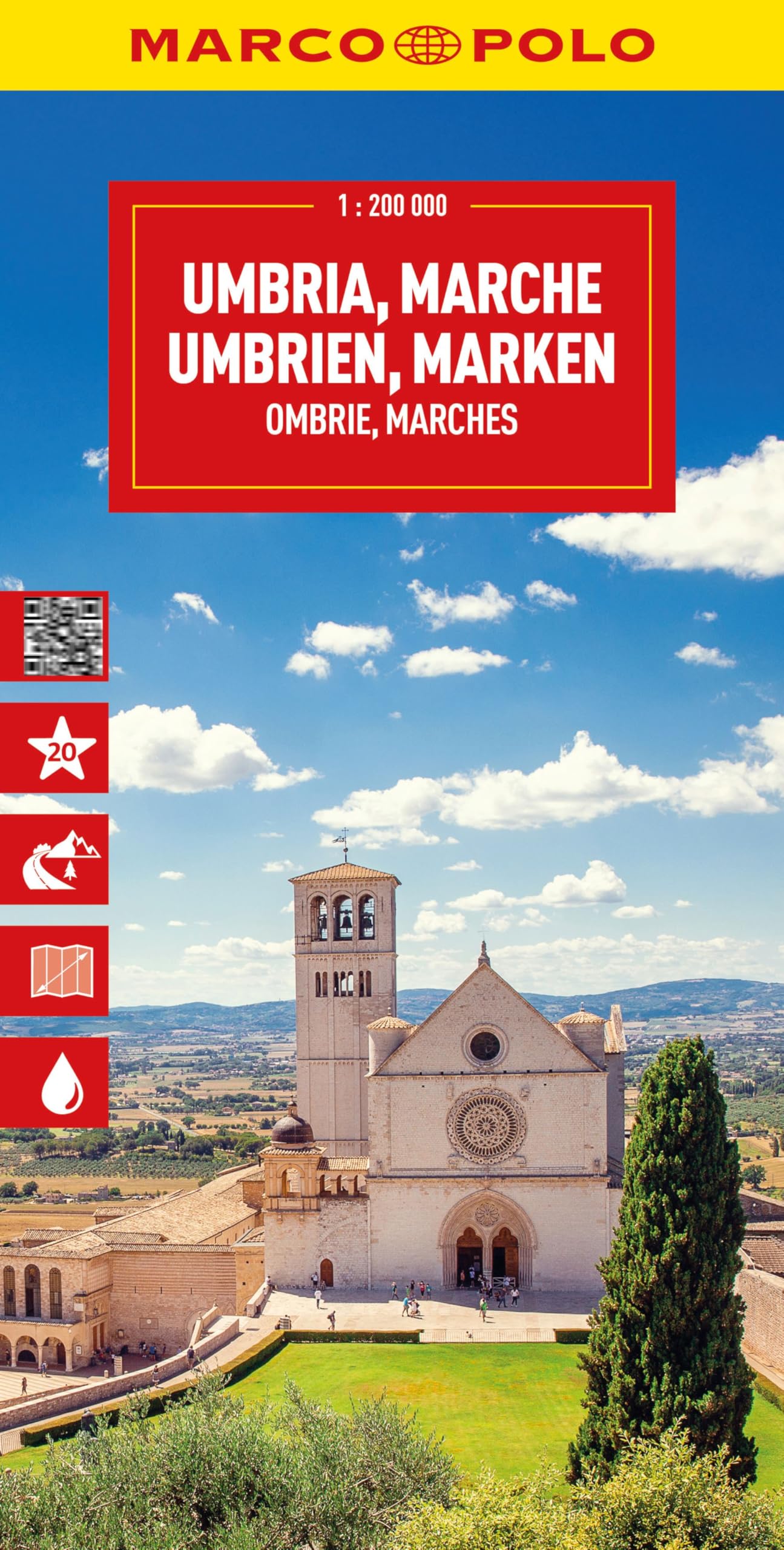 MARCO POLO Reisekarte Italien 08 Umbrien, Marken 1:200.000 Leisure, Home & Garden
