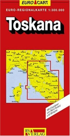 RV Euro-Regionalkarte 1:300 000 Toskana: Mit Citypln. v. Rom, Florenz u. Bologna Books