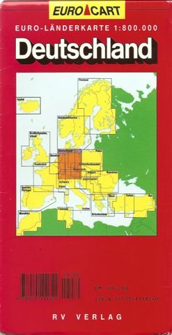 Euro Map: Germany (Euro maps) Leisure, Home & Garden