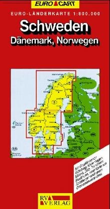 Schweden 1 : 650 000. Nord und Süd. RV Euro Cart. ( Euro- Länderkarte). Maps & Plans