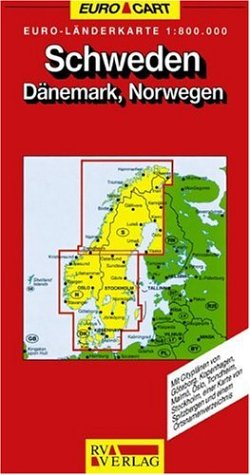 RV Euro-Länderkarte 1:800 000 Schweden - Dänemark, Norwegen Maps & Plans