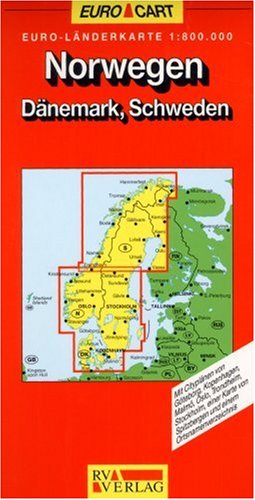 RV Euro-Länderkarte 1:800 000 Norwegen - Dänemark, Schweden Leisure, Home & Garden
