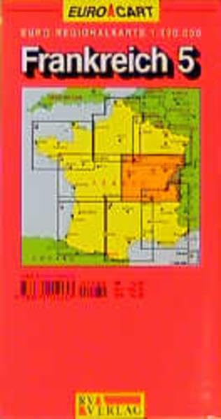 RV Euro-Regionalkarte 1:300 000 Burgund, Franche Comte, Jura Leisure, Home & Garden