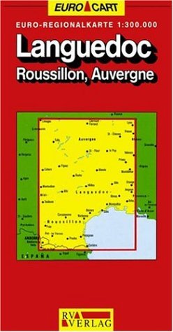 RV Euro-Regionalkarte 1:300 000 Languedoc, Roussillon, Auvergne Leisure, Home & Garden