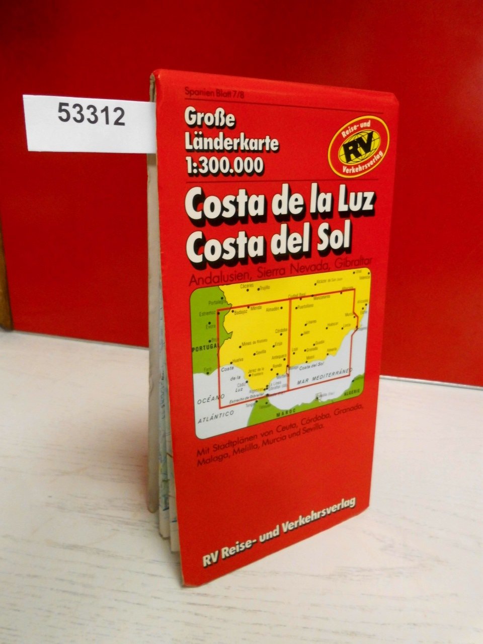 RV Euro-Regionalkarte 1:300 000 Costa del Sol - Andalusien - Costa de la Luz Leisure, Home & Garden