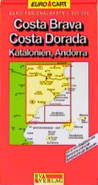 RV Euro-Regionalkarte 1:300 000 Costa Brava - Costa Dorada, Katalonien, Andorra Leisure, Home & Garden
