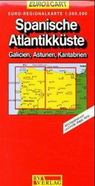 RV Euro-Regionalkarte 1:300 000 Spanische Atlantikküste - Galicien, Asturien, Kantabrien Leisure, Home & Garden