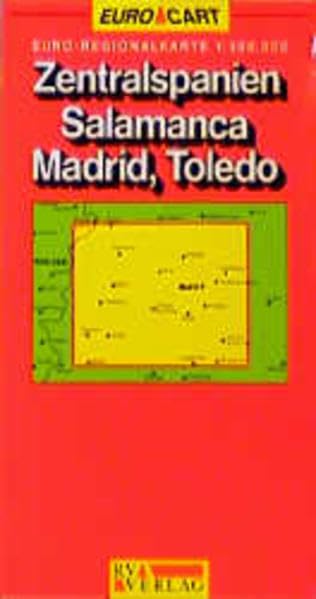RV Euro-Regionalkarte 1:300 000 Zentralspanien - Salamanca - Madrid - Toledo Leisure, Home & Garden