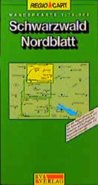 Schwarzwald Nord: Wander- und Strassenkarte mit Hinweisen auf Ausflugziele, Natursehenswürdigkeiten und Freizeiteinrichtungen. 1:75000 Maps & Plans