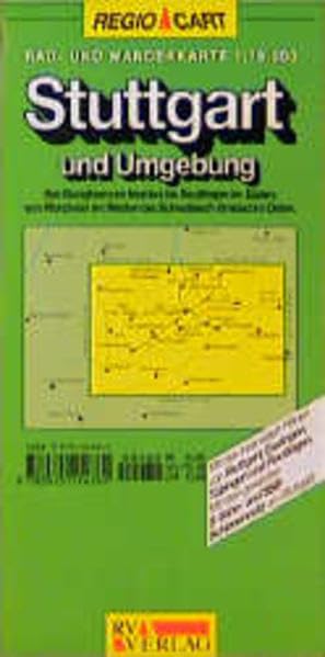 Stuttgart und Umgebung: Rad- und Wanderkarte mit Freizeiteinrichtungen. 1:75000 Maps & Plans