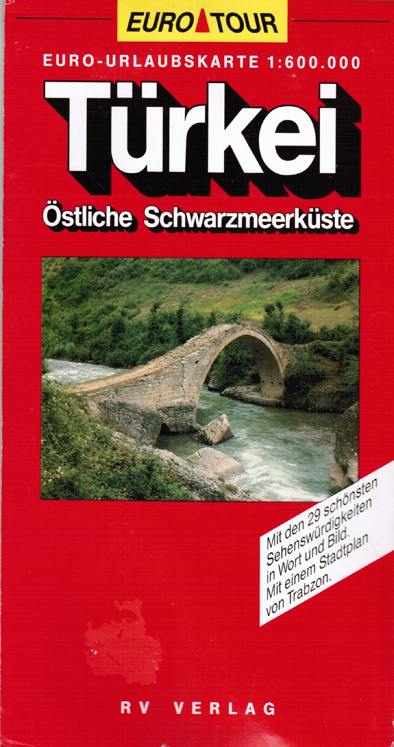 Türkei / Östliche Schwarzmeerküste 1 : 600 000. RV Euro- Urlaubskarte. Maps & Plans