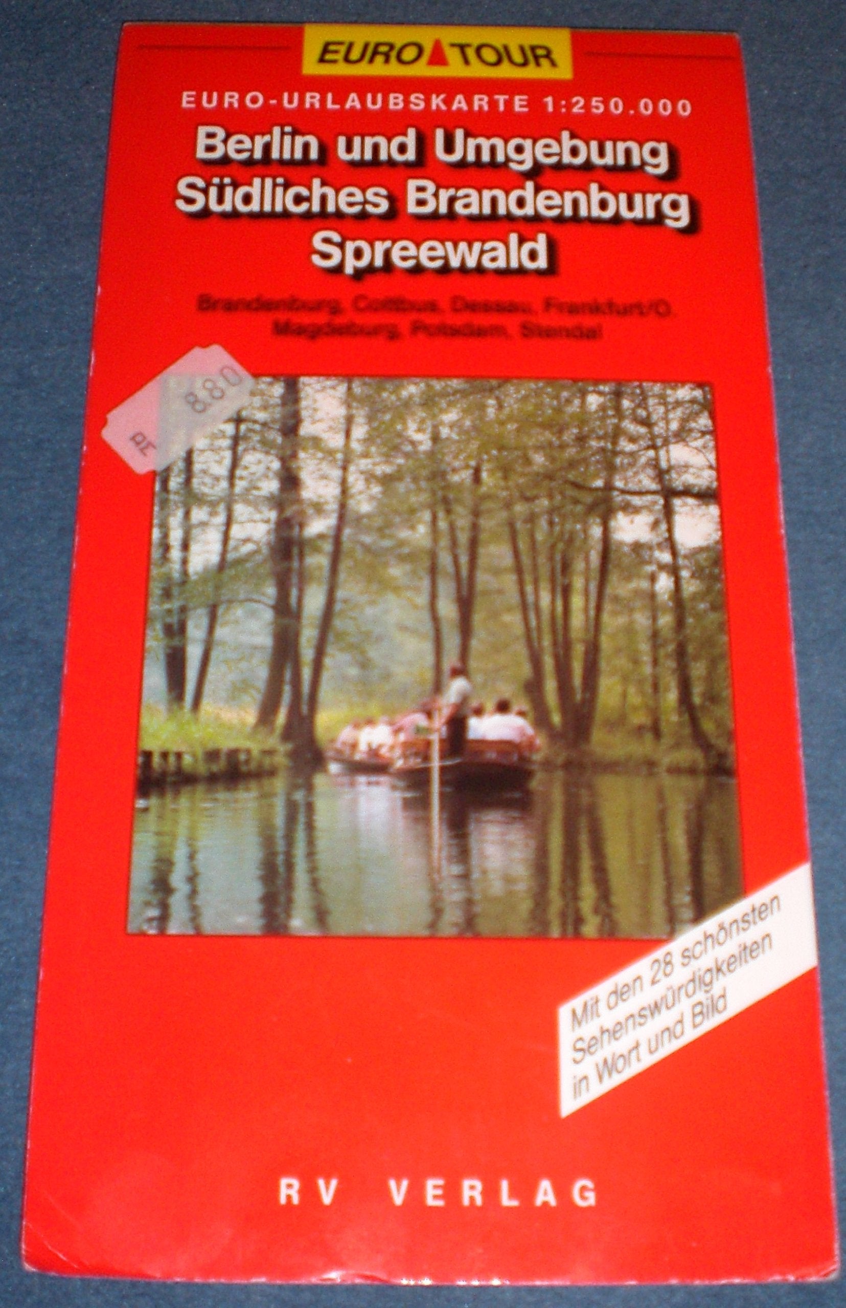 Berlin und Umgebung , Südliches Brandenburg, Spreewald. RV Euro Tour. 1 : 250 000 Leisure, Home & Garden