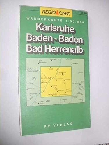 Karlsruhe, Baden-Baden, Bad Herrenalb: Wanderkarte Maps & Plans
