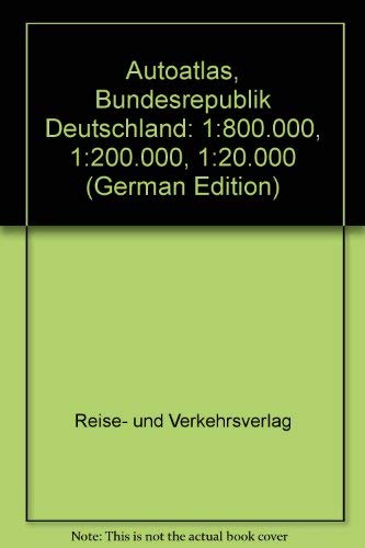 RV Autoatlas Bundesrepublik Deutschland 1988/89. 1:200000 Books