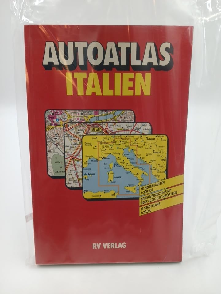 Italy Road Atlas (Euro Atlas S.) Leisure, Home & Garden