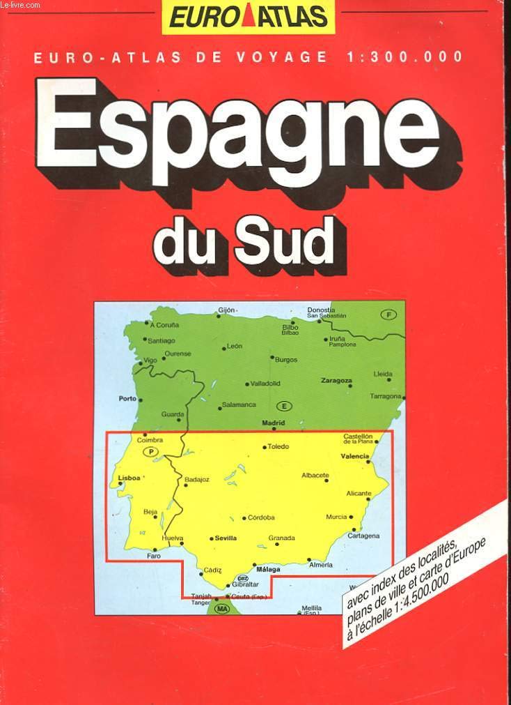 Espagne du sud 1/300000 atlas book
