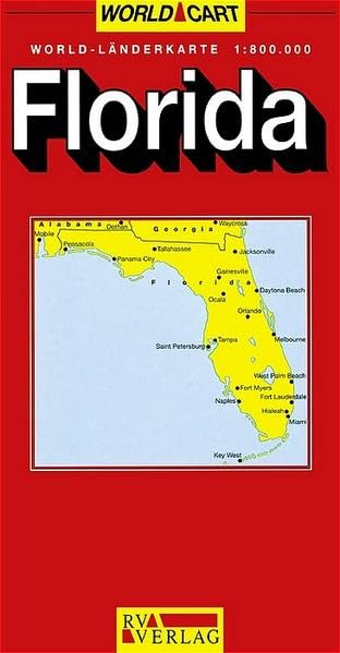 RV World-Länderkarte 1:800 000 Florida Leisure, Home & Garden