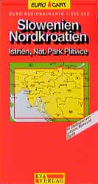 RV Euro-Regionalkarte 1:300 000 Slowenien, Nordkroatien, Istrien, Nat. Park Plitvice Leisure, Home & Garden