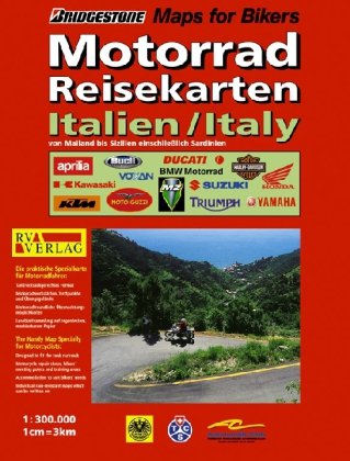 Motorrad Reisekarten Italien / Italy - von Mailand bis Sizilien einschließlich Sardinien Books