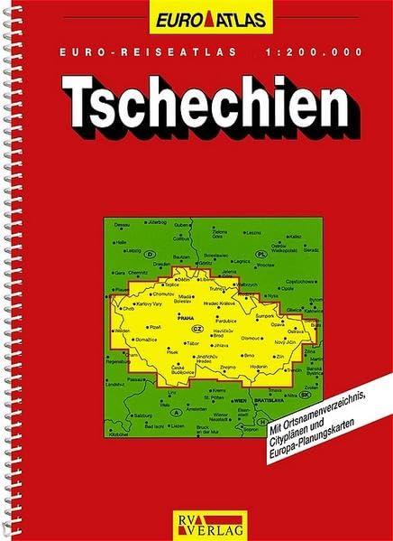 RV Euro-Reiseatlas 1:200 000 Tschechien (Spiralbindung) Leisure, Home & Garden