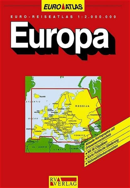 RV Euro-Reiseatlas 1:2 000 000 Europa Leisure, Home & Garden