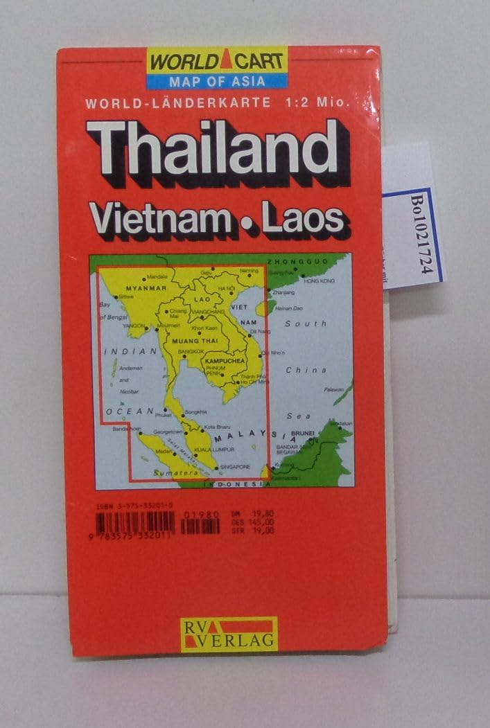 RV World-Länderkarte 1:2 Mio. Thailand - Vietnam, Laos Leisure, Home & Garden