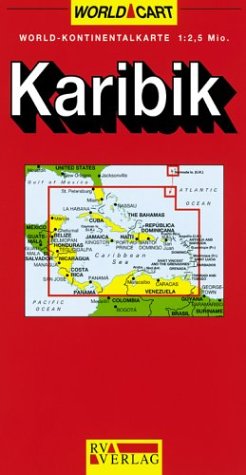 RV World-Kontinentalkarte 1:2,5 Mio. Karibik Maps & Plans