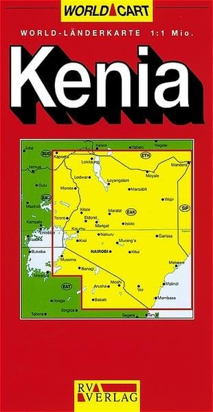 RV World-Kontinentalkarte 1:1 Mio. Kenia Leisure, Home & Garden