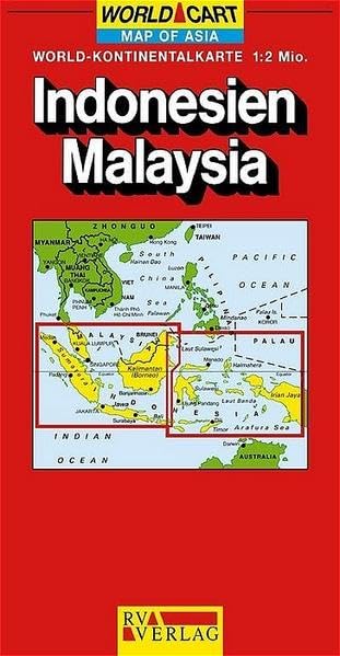 RV World-Länderkarte 1:2 Mio. Indonesien/Malaysia Leisure, Home & Garden