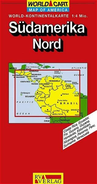 RV World-Kontinentalkarte 1:4 Mio. Südamerika Nord Leisure, Home & Garden