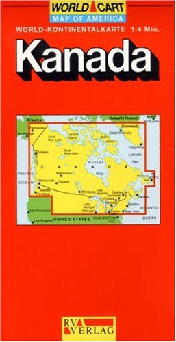 RV World-Kontinentalkarte 1:4 Mio. Kanada Geology & Geography