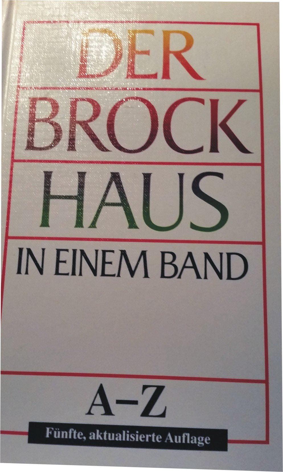Der große Brockhaus in einem Band General education